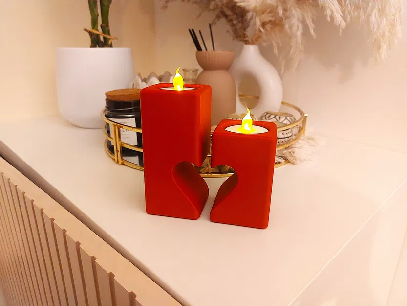 Bộ Tea Light Hình Trái Tim (Love Heart Tea Light Set) - Image 4