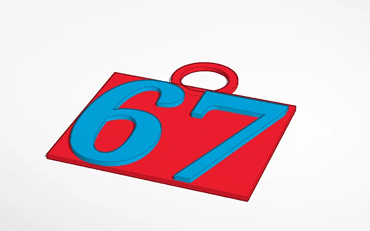 Móc khóa 67 (67 Keychain) - Image 1