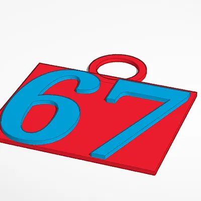 Móc khóa 67 (67 Keychain)