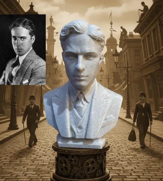 Charlie Spencer Chaplin – Tượng bán thân - Image 1