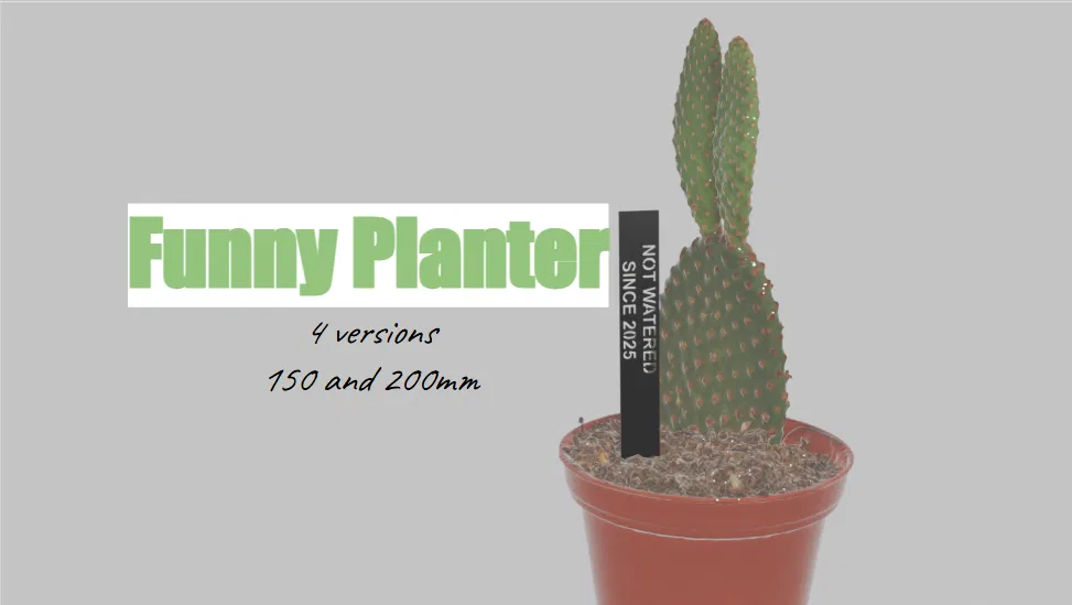 Nhãn Chậu Cây Hài Hước (Funny Planter Labels) - Image 1