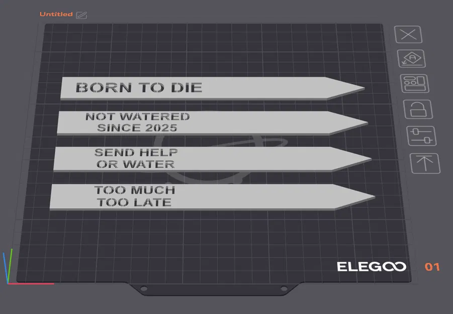 Nhãn Chậu Cây Hài Hước (Funny Planter Labels) - Image 2