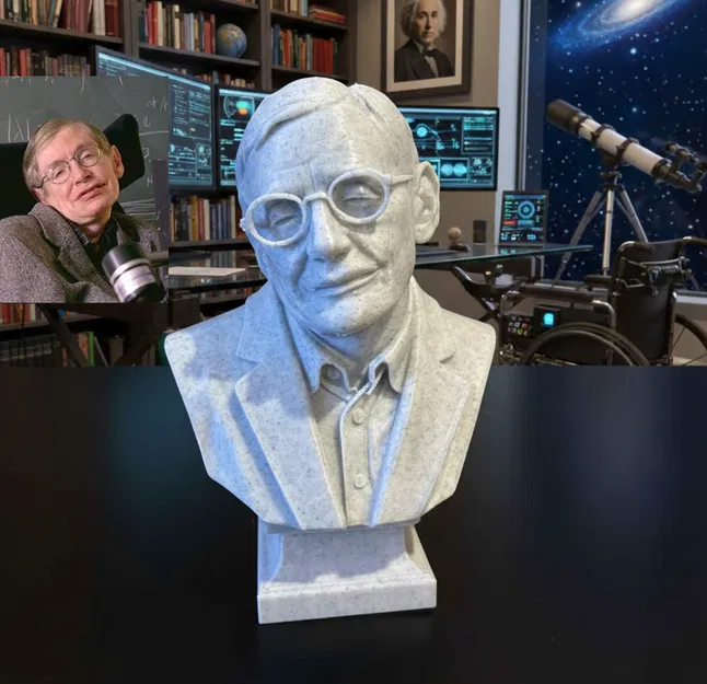 Stephen William Hawking – Tượng bán thân - Image 1