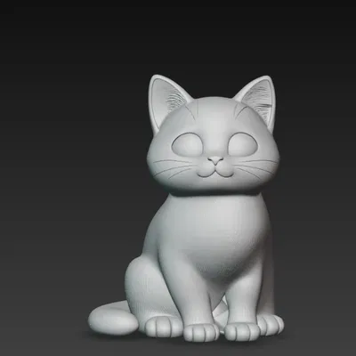 Mô hình 3D mèo con (Kitten)