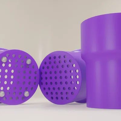 Cốc/Ống đựng bàn chải đánh răng (có lỗ thoát nước)