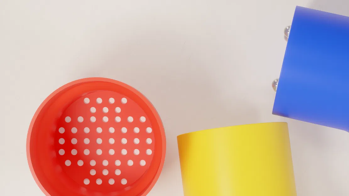 Cốc/Ống đựng bàn chải đánh răng (có lỗ thoát nước) - Image 5