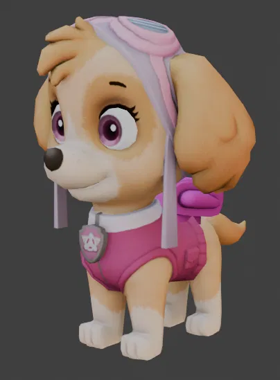 Paw Patrol Skye (mô hình 3D in được) - Image 1