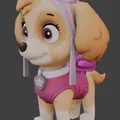 Paw Patrol Skye (mô hình 3D in được) - Thumbnail 1