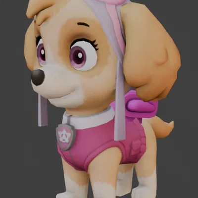 Paw Patrol Skye (mô hình 3D in được)