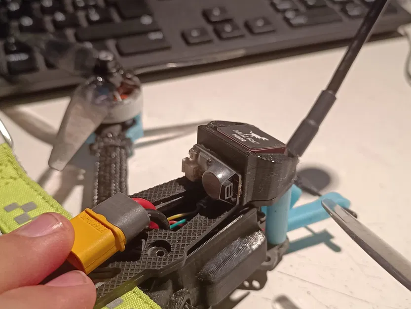 Geprc Mark4 Clone - Mount combo GPS & Beeper - Image 1