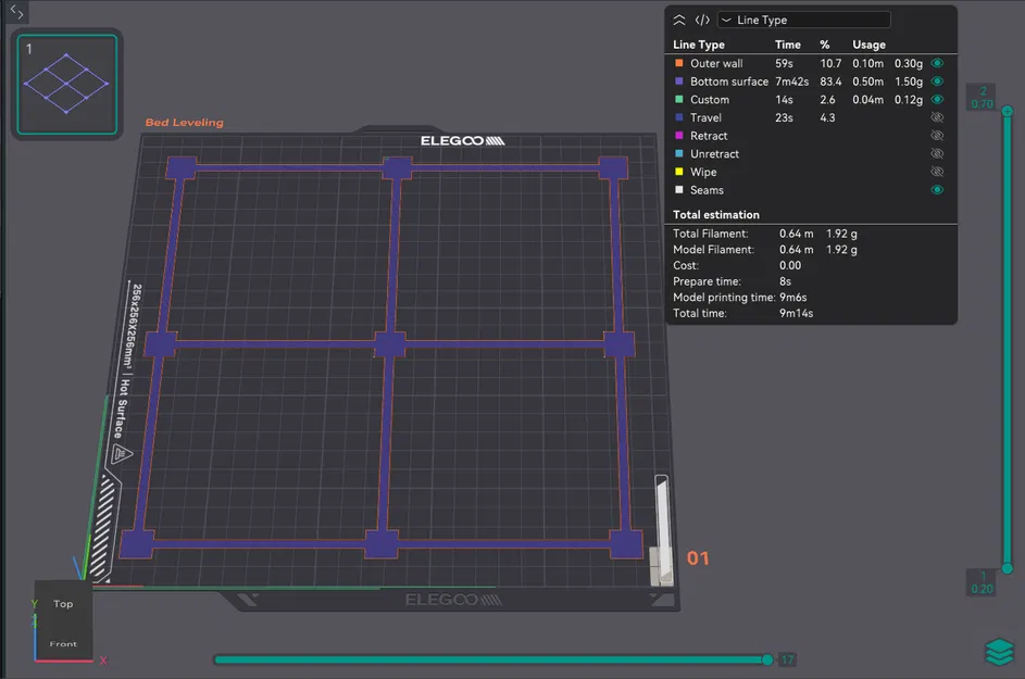 Bài Test Cân Bằng Mặt Bàn In (Bed Leveling) – Centauri Carbon - Image 2