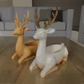 Luxury Deer Planter – Chậu Hươu Sang Trọng Gạc Thanh Lịch (STL) - Thumbnail 1