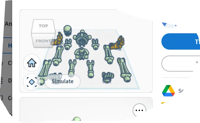 Mô hình nhân vật bộ xương (Skeleton Figure) lắp ráp sau khi in - Image 1