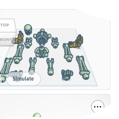 Mô hình nhân vật bộ xương (Skeleton Figure) lắp ráp sau khi in