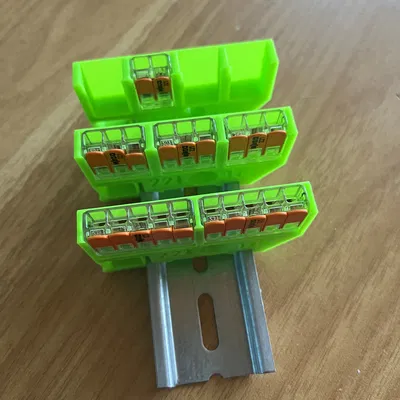 Giá gắn DIN rail cho Wago 221-412/221-413/221-415 (Onshape)