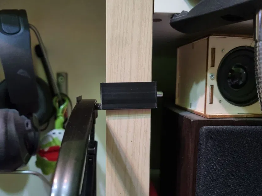 Móc treo headset cho kệ Ikea (Headset holder for Ikea shelf) - Image 2