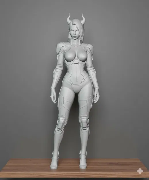 Nữ quỷ cyberpunk sexy (không có đuôi) - Image 1