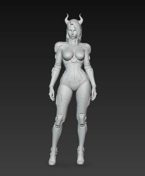 Nữ quỷ cyberpunk sexy (không có đuôi) - Image 3