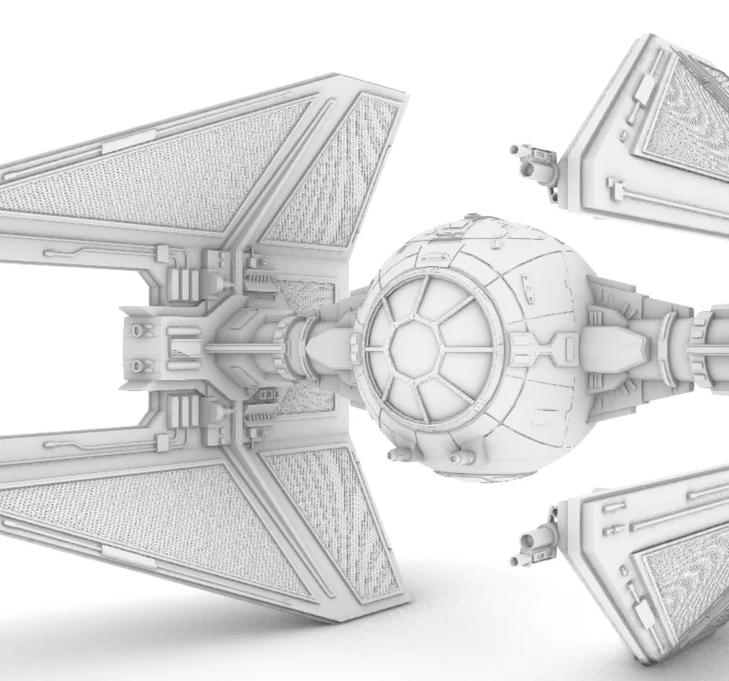 Mô hình 3D Tie Interceptor (Star Wars)