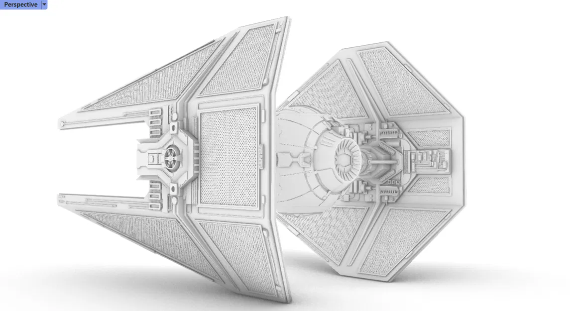 Mô hình 3D Tie Interceptor (Star Wars) - Image 4