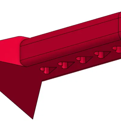 Scraper gỡ mẫu print bed Valentine (Valentines Print Bed Scraper)