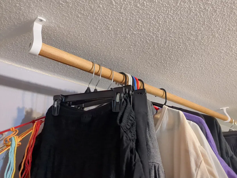 Phụ kiện lắp đặt rod treo quần áo (Clothes Hanger Rod Mounting Hardware) - Image 2