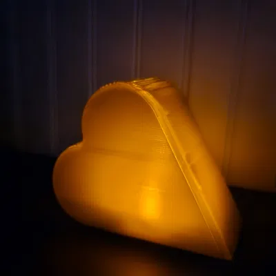 Trái Tim Tealight Phát Sáng Dịu (Tealight Illuminated Heart)