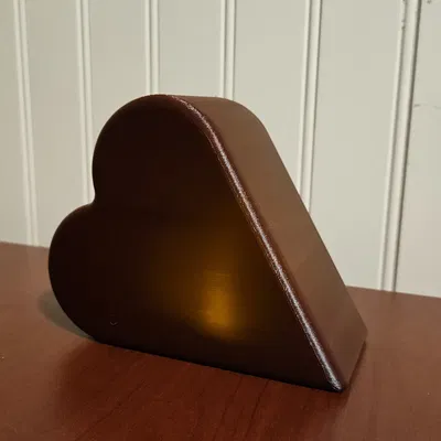 Trái Tim Tealight Phát Sáng Dịu (Tealight Illuminated Heart)