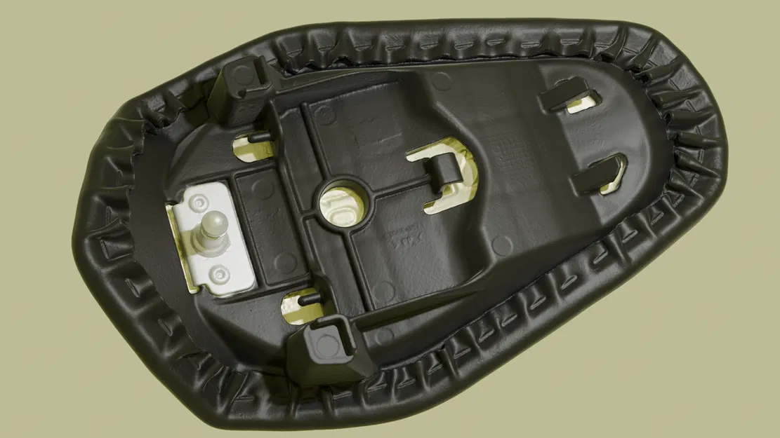 Bản quét 3D yên sau/yên phụ ZX-4R (ZX-4R Rear/Pillion Seat 3D Scan) - Image 1