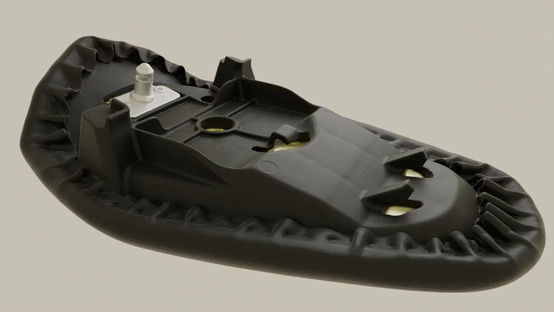 Bản quét 3D yên sau/yên phụ ZX-4R (ZX-4R Rear/Pillion Seat 3D Scan) - Image 2