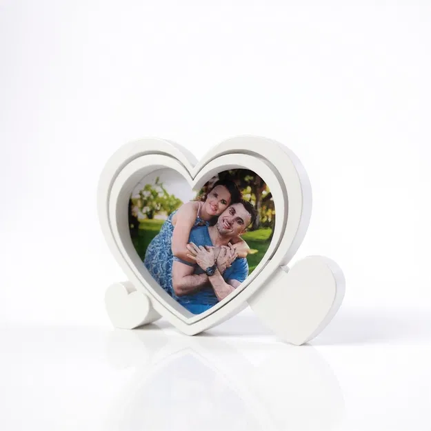 Khung hình trái tim kèm mẫu cắt ảnh (cutting template) - Image 5