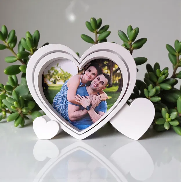 Khung hình trái tim kèm mẫu cắt ảnh (cutting template) - Image 6