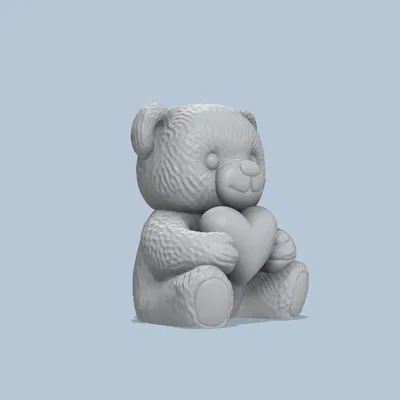 Gấu Teddy Dễ Thương Ôm Trái Tim (Cute Teddy Bear Heart)