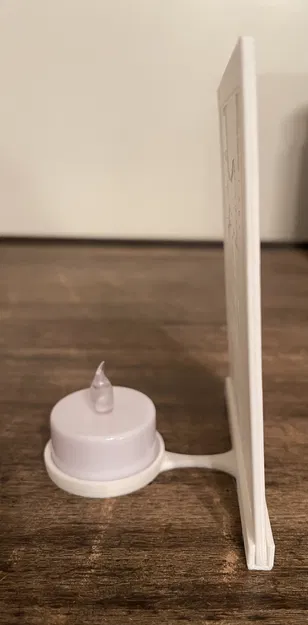 Đế nến tea candle cho lithophane phẳng (tea candle lithophane holder) - Image 1