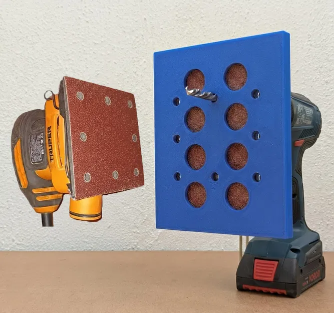 Khuôn cắt & khoan giấy nhám cho máy chà nhám Truper 1/4 - Image 1