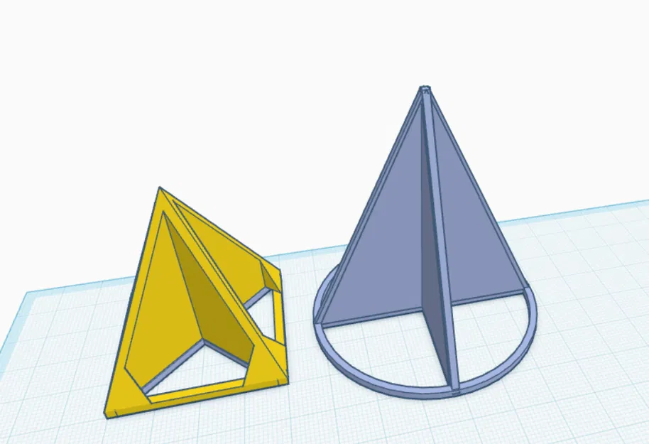 Hình học: Kim tự tháp và hình nón (geometric shapes) - Image 1