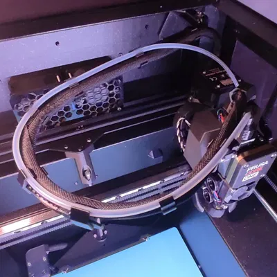 Prusa CORE One: Nối dài Swing Arm & Bracket dây tích hợp (Remix không dùng Velcro)