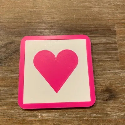 Đế Lót Ly Hình Trái Tim Ghép Mảnh (Multi-Part Click-Together Heart Coaster)