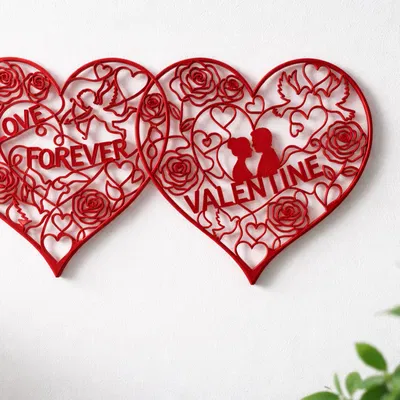 Trang trí treo tường trái tim Valentine (Valentine Hearts Wall Decor)
