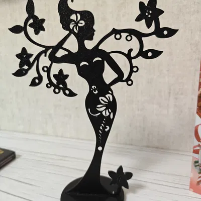 Floral Siluette – Kệ treo trang sức decor dáng nữ & họa tiết hoa