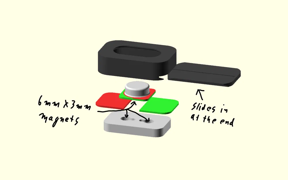 Fidget toggle nam châm click đã tay - Image 3