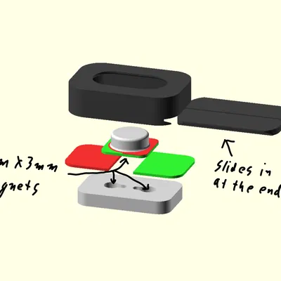 Fidget toggle nam châm click đã tay