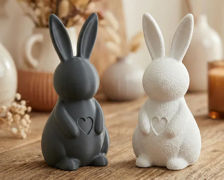 Thỏ Trái Tim ♡ - Decor Easter Tối Giản - Image 1