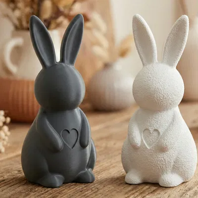Thỏ Trái Tim ♡ - Decor Easter Tối Giản