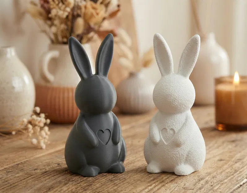 Thỏ Trái Tim ♡ - Decor Easter Tối Giản - Image 3