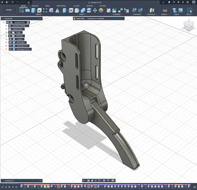 Chân Robot Cơ Khí Realistic – 3D Printable - Image 8