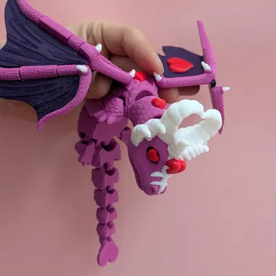 Rồng Elder Valentine – Mô hình rồng articulated phủ tim