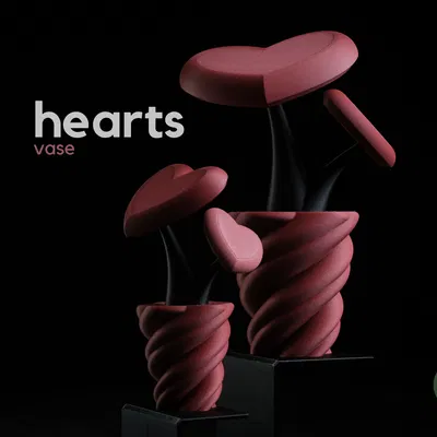 hearts • vase – Bình cắm hoa trái tim