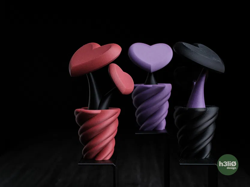 hearts • vase – Bình cắm hoa trái tim - Image 3