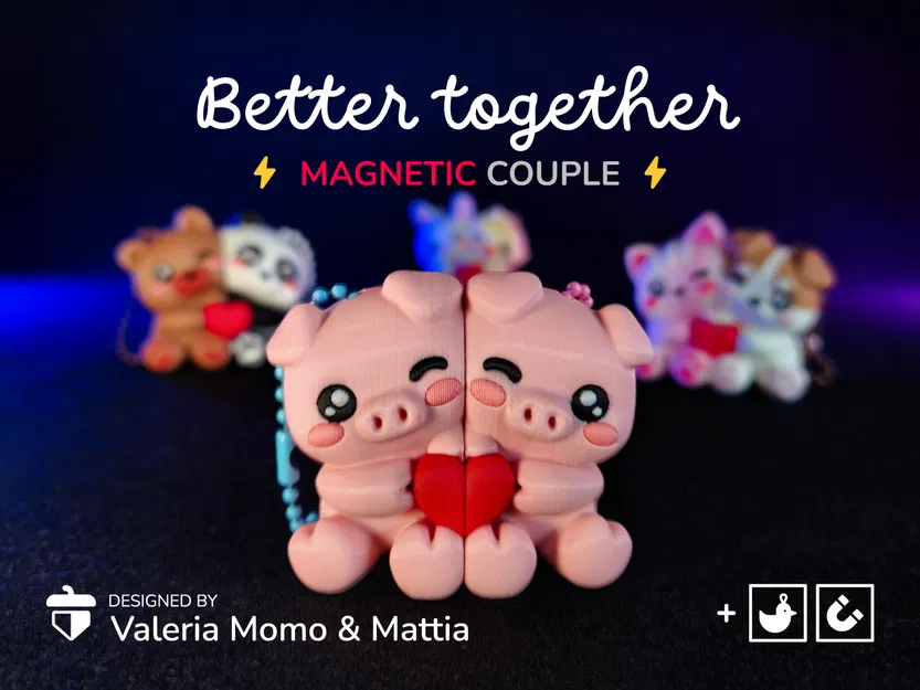 Cặp Heo Nam Châm Better Together (San Valentine) - Image 1